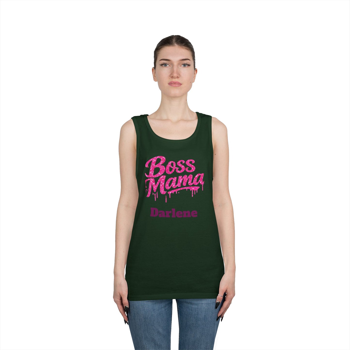 Boss Mama tank top | Personalized name option