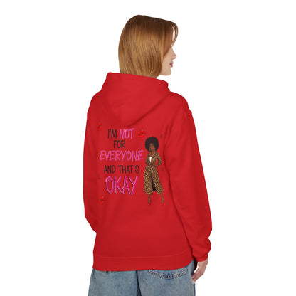 Empowering Quote Fleece Hoodie: Vintage Style, Unisex Graphic Sweatshirt, Casual Gift for Her, Inspirational Fashion, Everyday Comfort