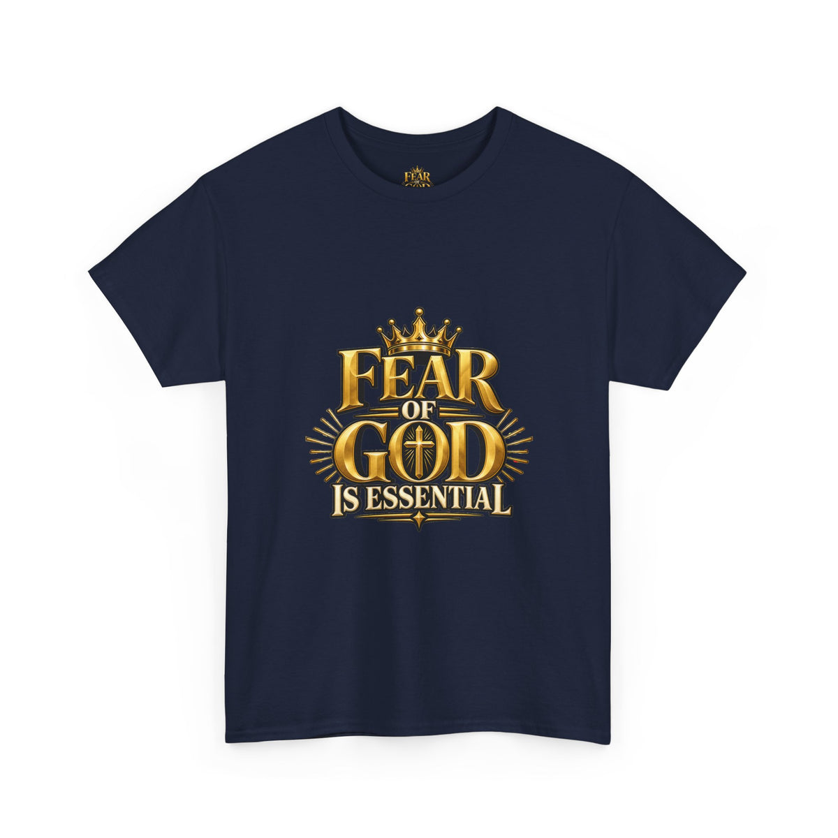 Fear of God crown logo Tee | Religious Christian faith shirt