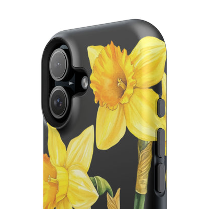 Cell Phone Cases, Daffodil March Birth Flower Impact Resistant Protective Cover, Phone Accessories, Floral Tech Gear, Birthday Gift