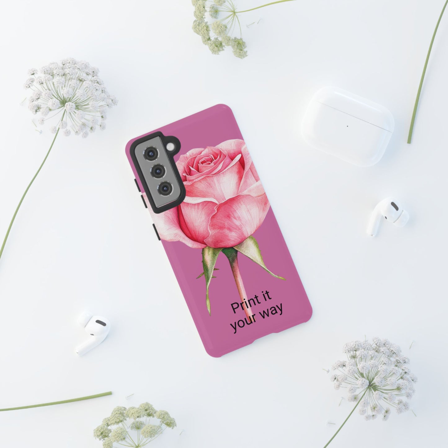 Custom cell phone case, Personalized Gift for Her, Inspirational, Elegant