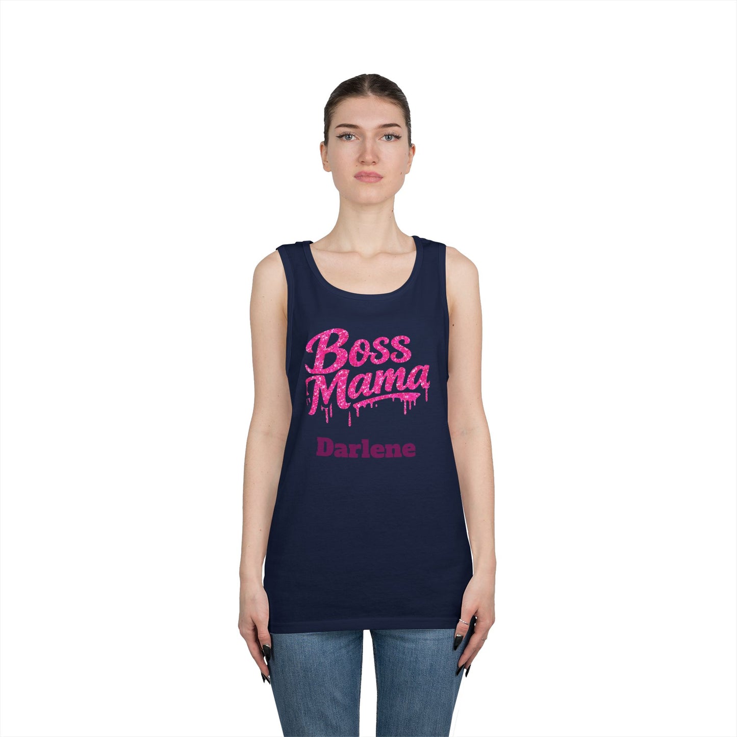 Boss Mama tank top | Personalized name option