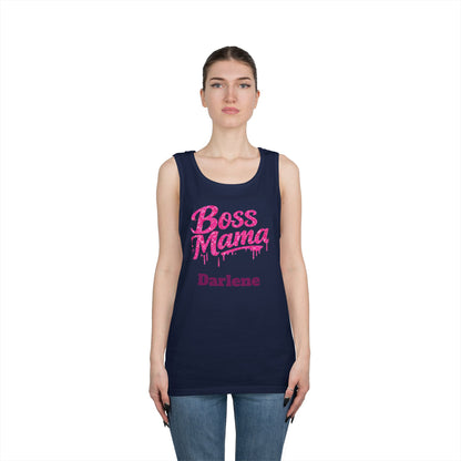 Boss Mama tank top | Personalized name option