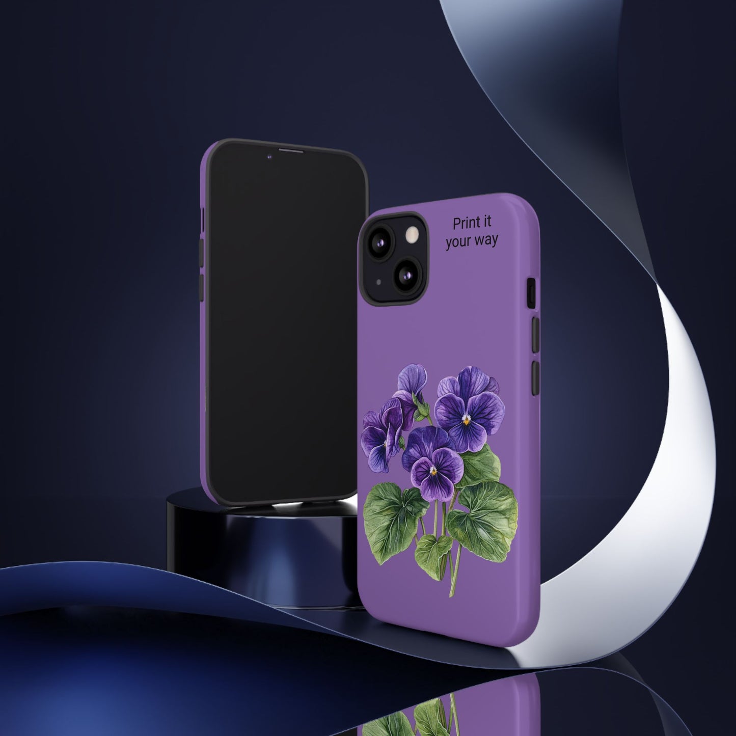 Custom cell phone tough case, Personalized Gift, February birth flower