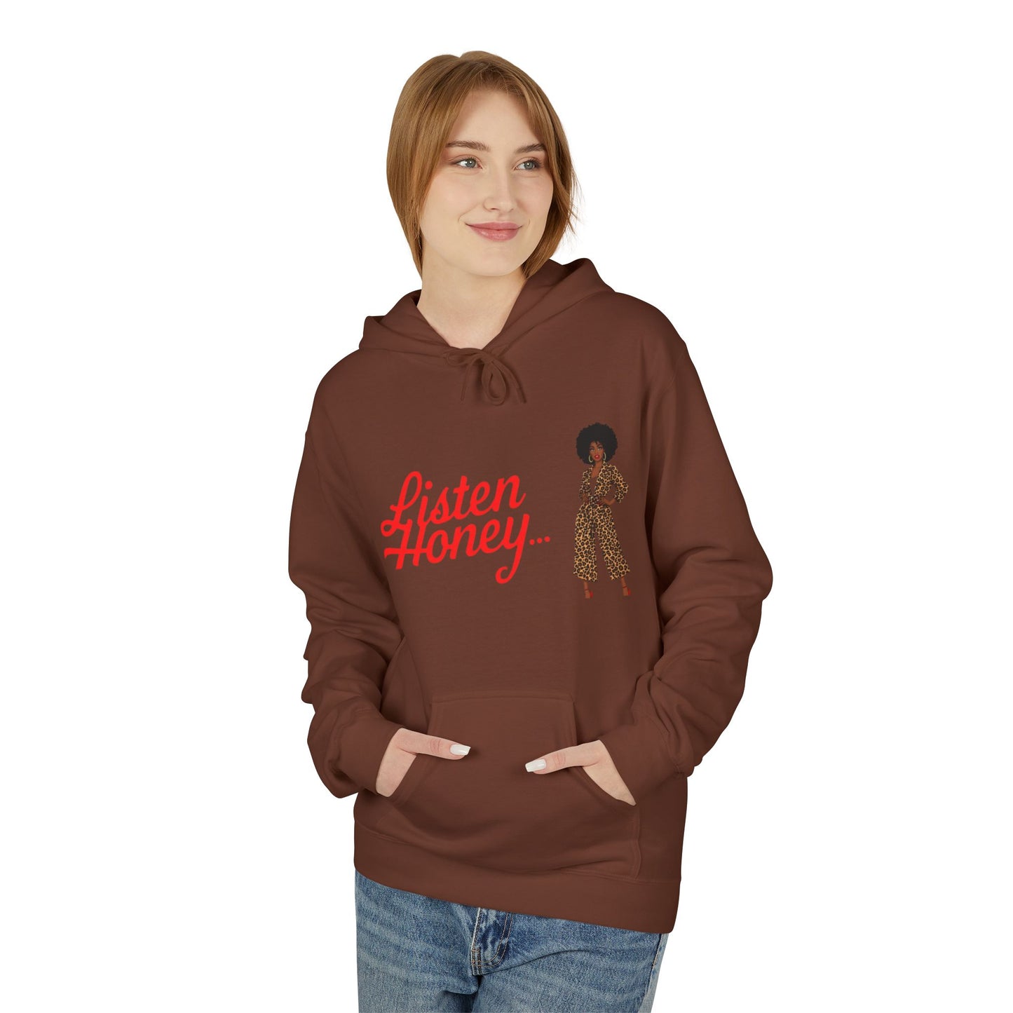 Empowering Quote Fleece Hoodie: Vintage Style, Unisex Graphic Sweatshirt, Casual Gift for Her, Inspirational Fashion, Everyday Comfort
