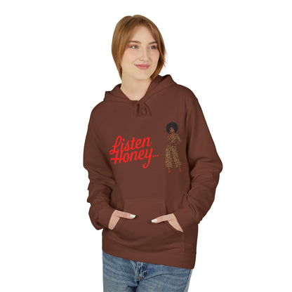 Empowering Quote Fleece Hoodie: Vintage Style, Unisex Graphic Sweatshirt, Casual Gift for Her, Inspirational Fashion, Everyday Comfort