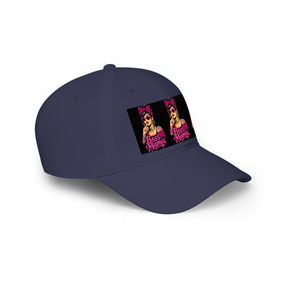 Boss Mama Low Profile Baseball Cap | Retro pop art, pink & black
