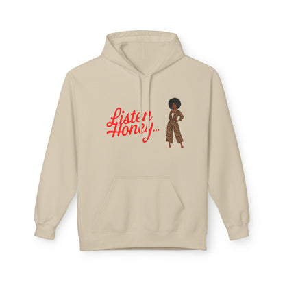 Empowering Quote Fleece Hoodie: Vintage Style, Unisex Graphic Sweatshirt, Casual Gift for Her, Inspirational Fashion, Everyday Comfort