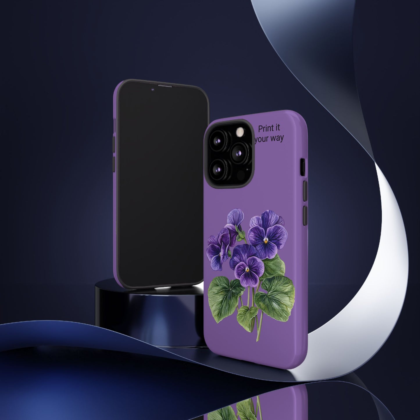 Custom cell phone tough case, Personalized Gift, February birth flower