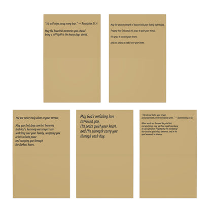 Customizable African American/Black Sympathy Religious Condolence Cards, Multi-Design 5-Pack