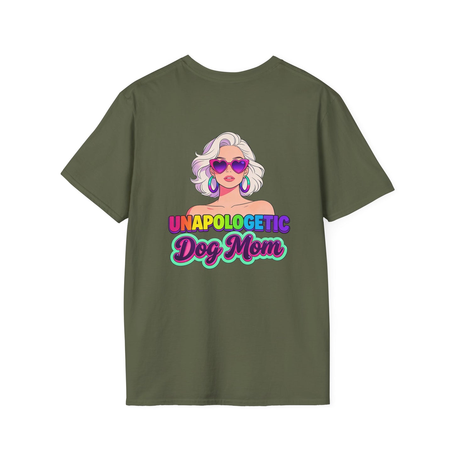 Unapologetic Dog Mom T-Shirt —  Pop Art Graphic Tee for Proud Dog Lovers