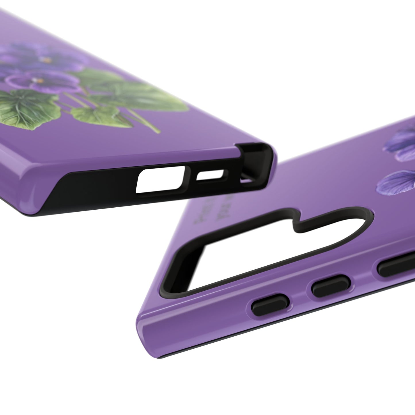 Custom cell phone tough case, Personalized Gift, February birth flower