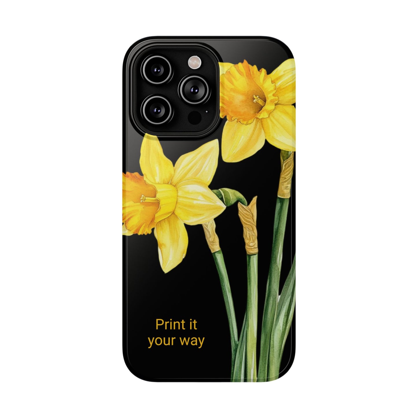 Cell Phone Cases, Daffodil March Birth Flower Impact Resistant Protective Cover, Phone Accessories, Floral Tech Gear, Birthday Gift