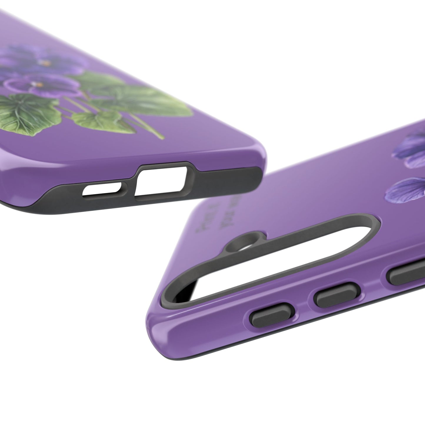 Custom cell phone tough case, Personalized Gift, February birth flower