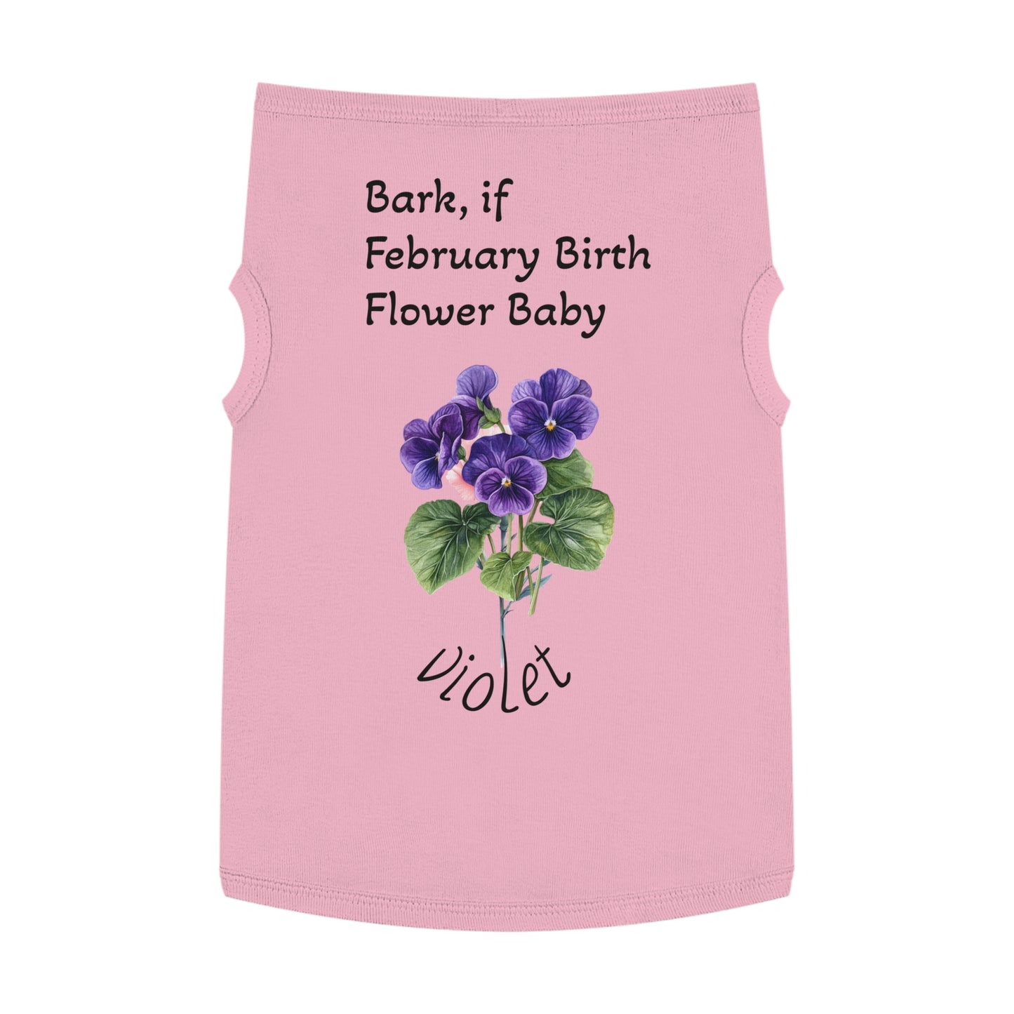 Pet Tank  February Fur Baby, Graphic Tee, Animal Print Sleeveless, Pet Owner Gift