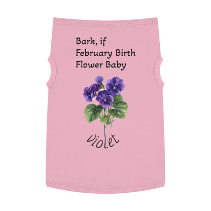 Pet Tank  February Fur Baby, Graphic Tee, Animal Print Sleeveless, Pet Owner Gift