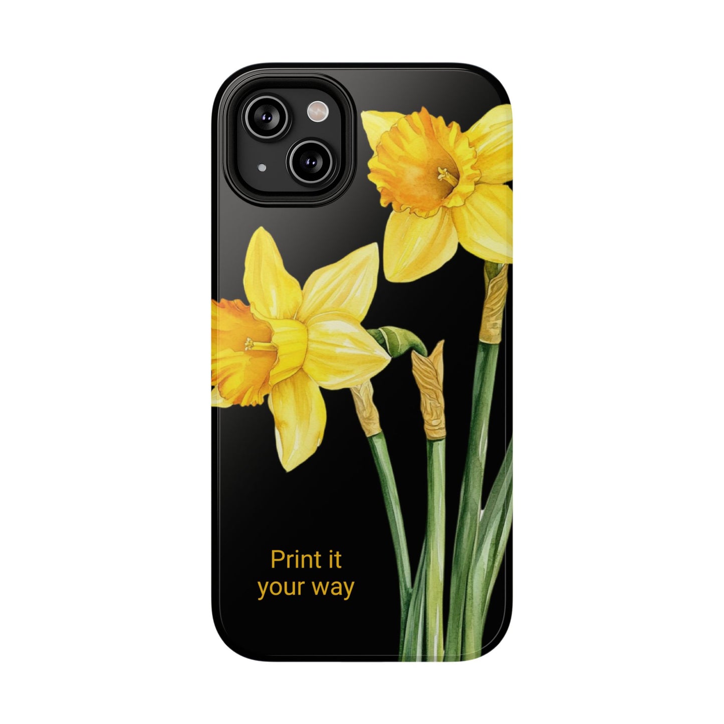 Cell Phone Cases, Daffodil March Birth Flower Impact Resistant Protective Cover, Phone Accessories, Floral Tech Gear, Birthday Gift