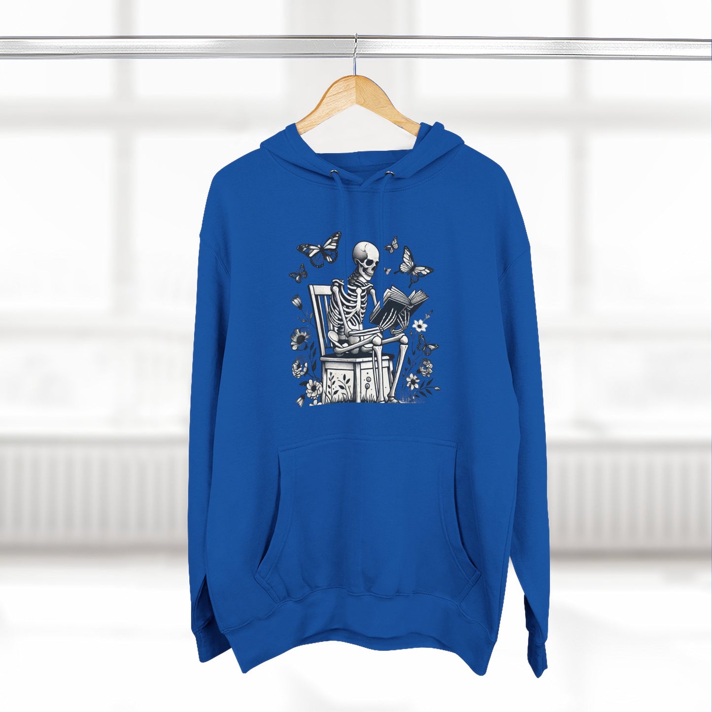 SkeletonHoodie - Perfect for Book Lovers, Readers, Unisex Sweatshirt, Relaxed Everyday Wear