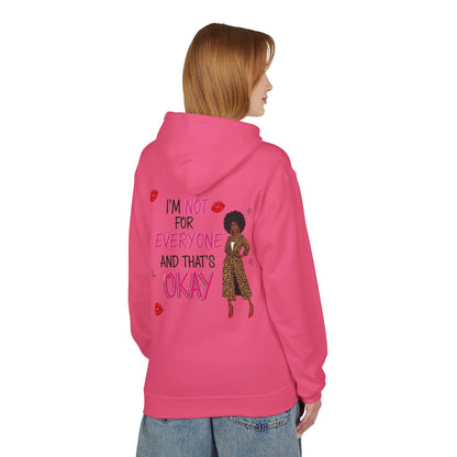 Empowering Quote Fleece Hoodie: Vintage Style, Unisex Graphic Sweatshirt, Casual Gift for Her, Inspirational Fashion, Everyday Comfort