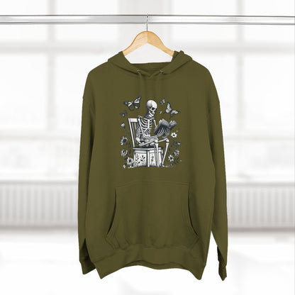 SkeletonHoodie - Perfect for Book Lovers, Readers, Unisex Sweatshirt, Relaxed Everyday Wear