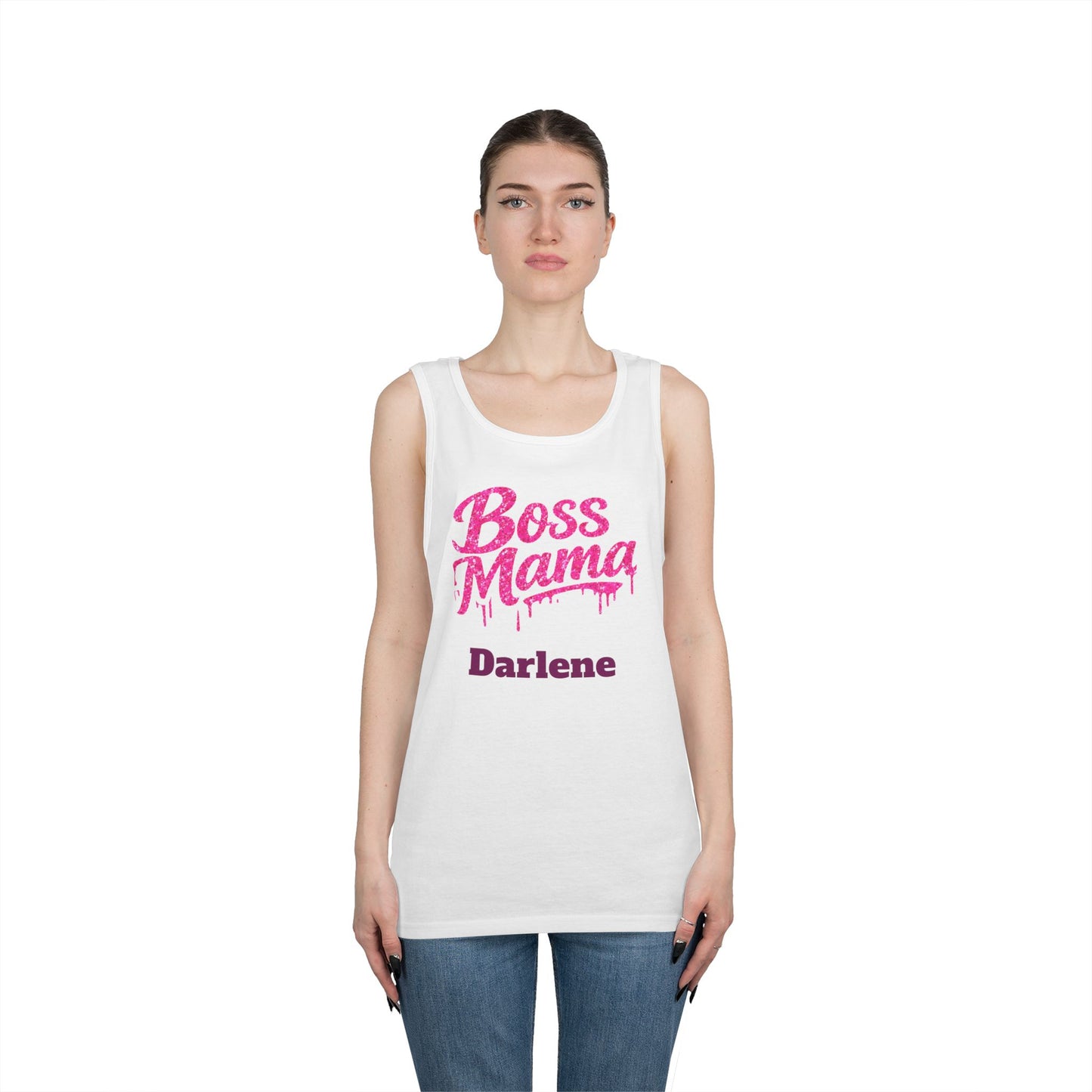 Boss Mama tank top | Personalized name option