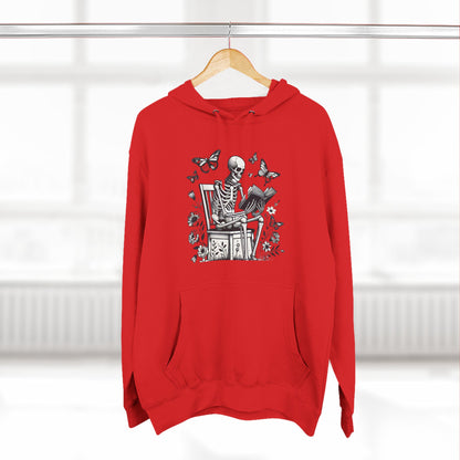 SkeletonHoodie - Perfect for Book Lovers, Readers, Unisex Sweatshirt, Relaxed Everyday Wear