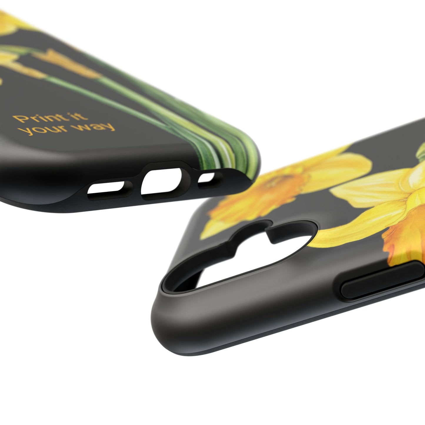 Cell Phone Cases, Daffodil March Birth Flower Impact Resistant Protective Cover, Phone Accessories, Floral Tech Gear, Birthday Gift