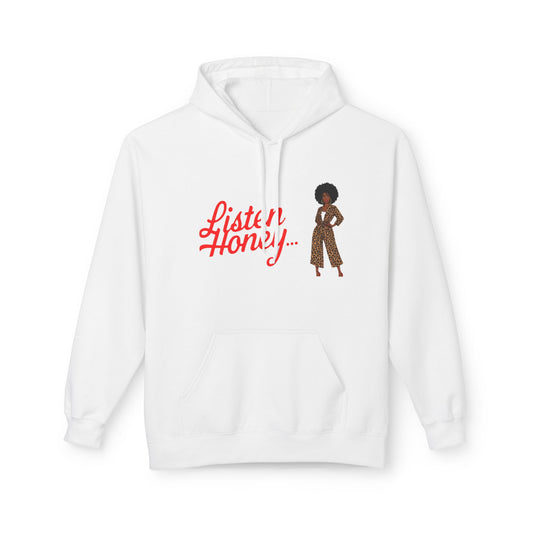 Empowering Quote Fleece Hoodie: Vintage Style, Unisex Graphic Sweatshirt, Casual Gift for Her, Inspirational Fashion, Everyday Comfort