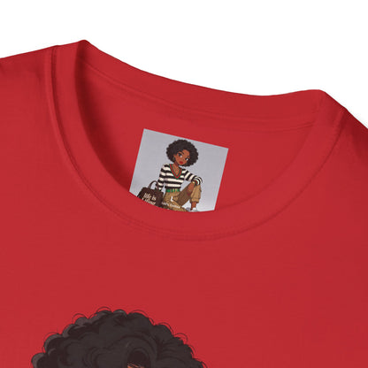 Personalizable Life Is Lifing Black Woman Graphic Tee - Two images to choose from.