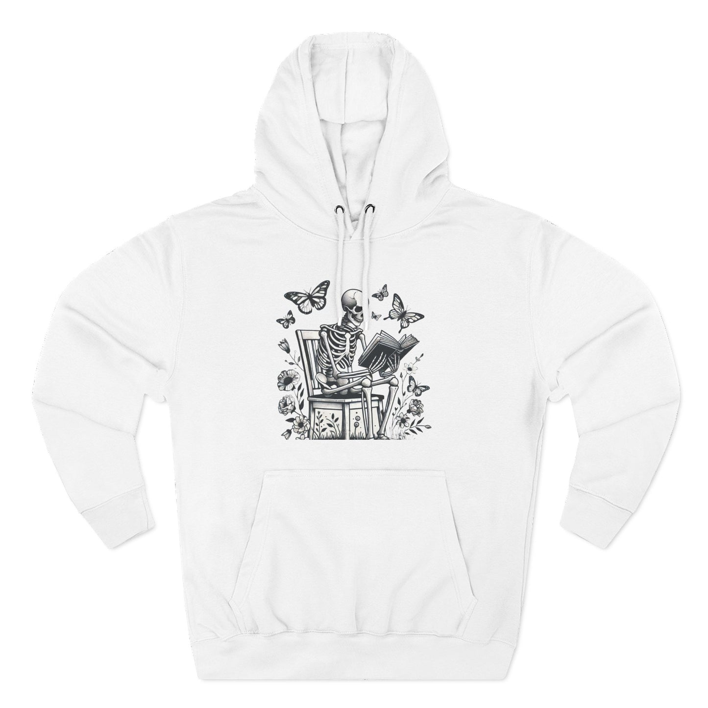 SkeletonHoodie - Perfect for Book Lovers, Readers, Unisex Sweatshirt, Relaxed Everyday Wear