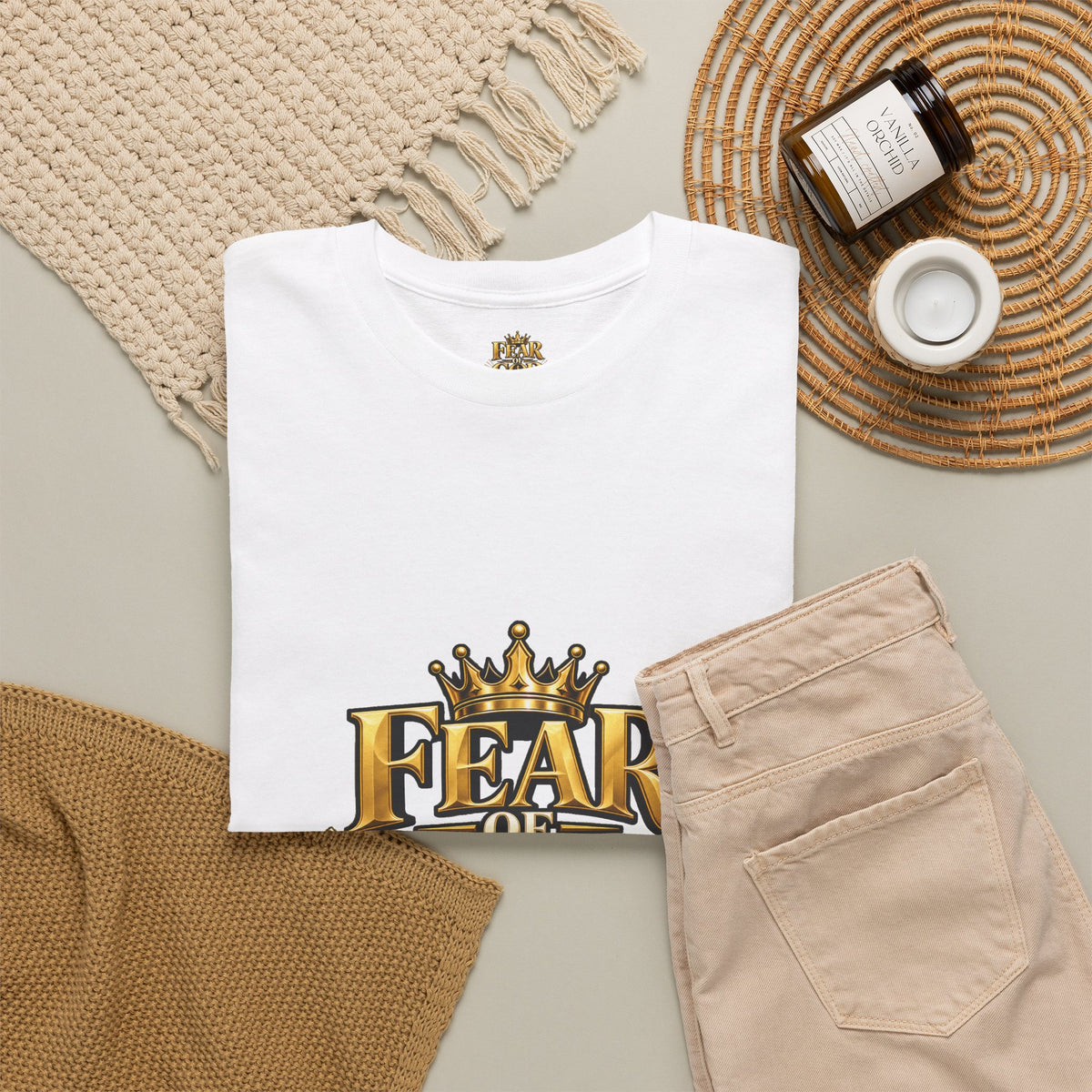 Fear of God crown logo Tee | Religious Christian faith shirt
