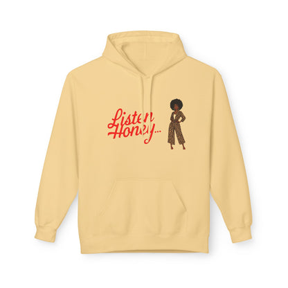 Empowering Quote Fleece Hoodie: Vintage Style, Unisex Graphic Sweatshirt, Casual Gift for Her, Inspirational Fashion, Everyday Comfort