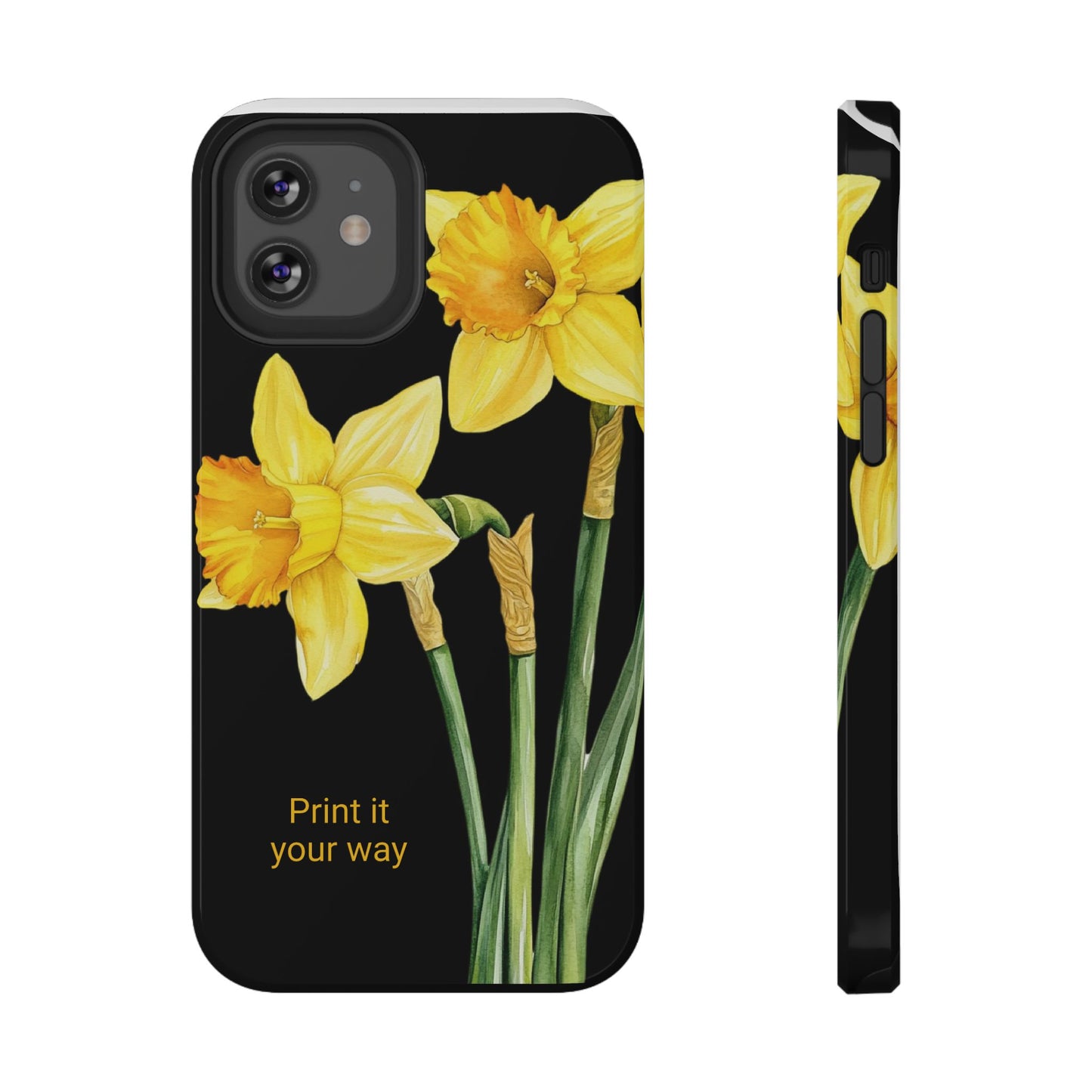 Cell Phone Cases, Daffodil March Birth Flower Impact Resistant Protective Cover, Phone Accessories, Floral Tech Gear, Birthday Gift