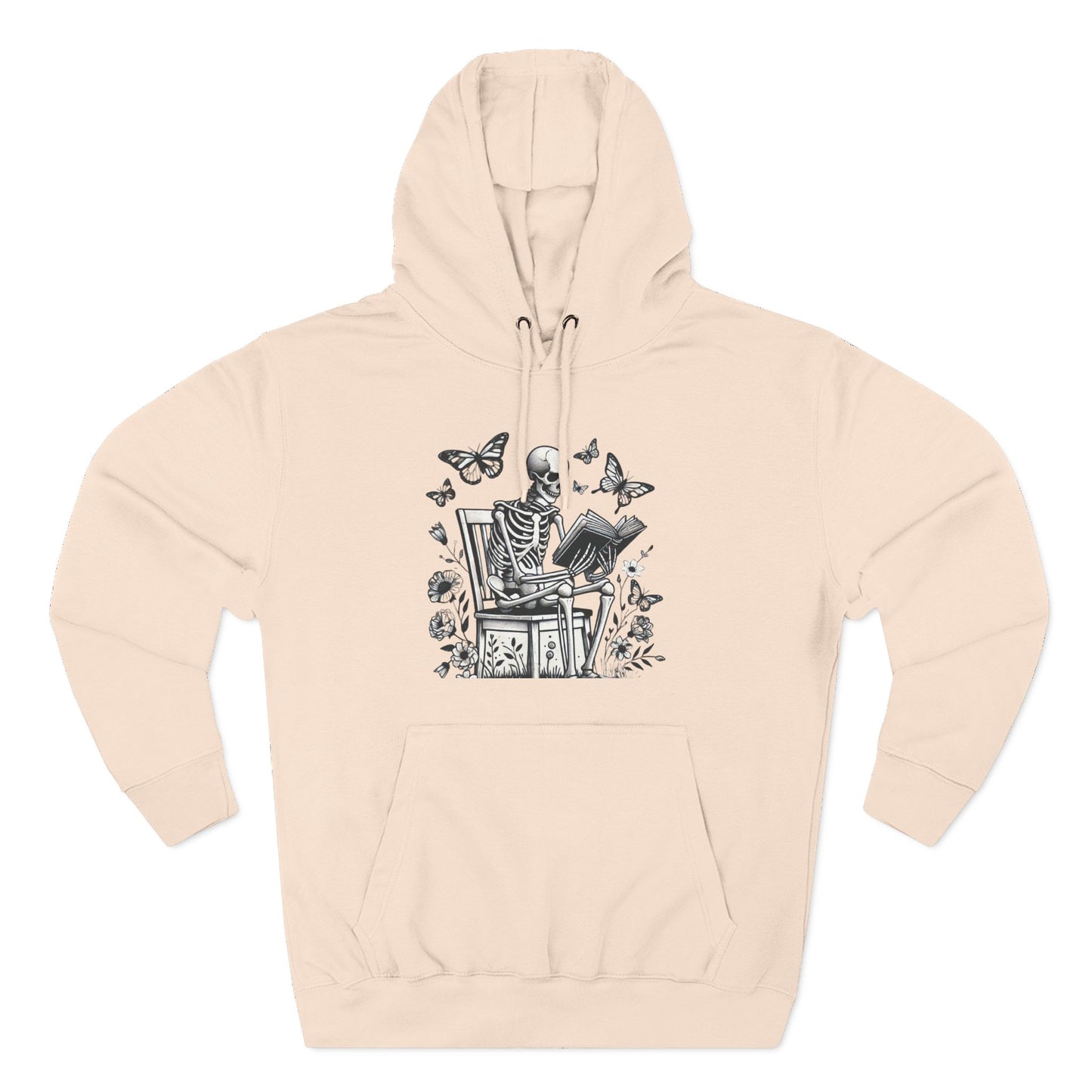 SkeletonHoodie - Perfect for Book Lovers, Readers, Unisex Sweatshirt, Relaxed Everyday Wear