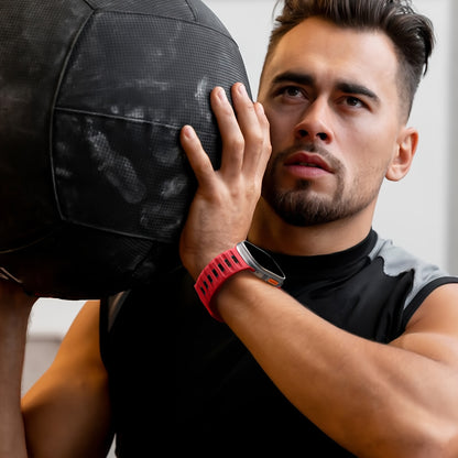 Sport Bands Compatible with Apple Watch Ultra 2/Ultra Band, Compatible with Apple Watch Bands for men 49mm 45mm 44mm 42mm, Silicone Loop Wide Strap for iWatch Series 9 8 7 6 5 4 SE 3 2 1