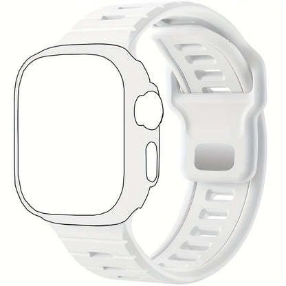 Compatible with Apple Watch Ultra 2/Ultra Band, Compatible with Apple Watch Bands for Men 49mm 45mm 44mm 42mm, Silicone Loop Replacement Strap for iWatch Series 9 8 7 6 5 4 SE 3 2 1