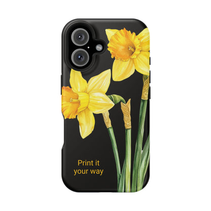 Cell Phone Cases, Daffodil March Birth Flower Impact Resistant Protective Cover, Phone Accessories, Floral Tech Gear, Birthday Gift