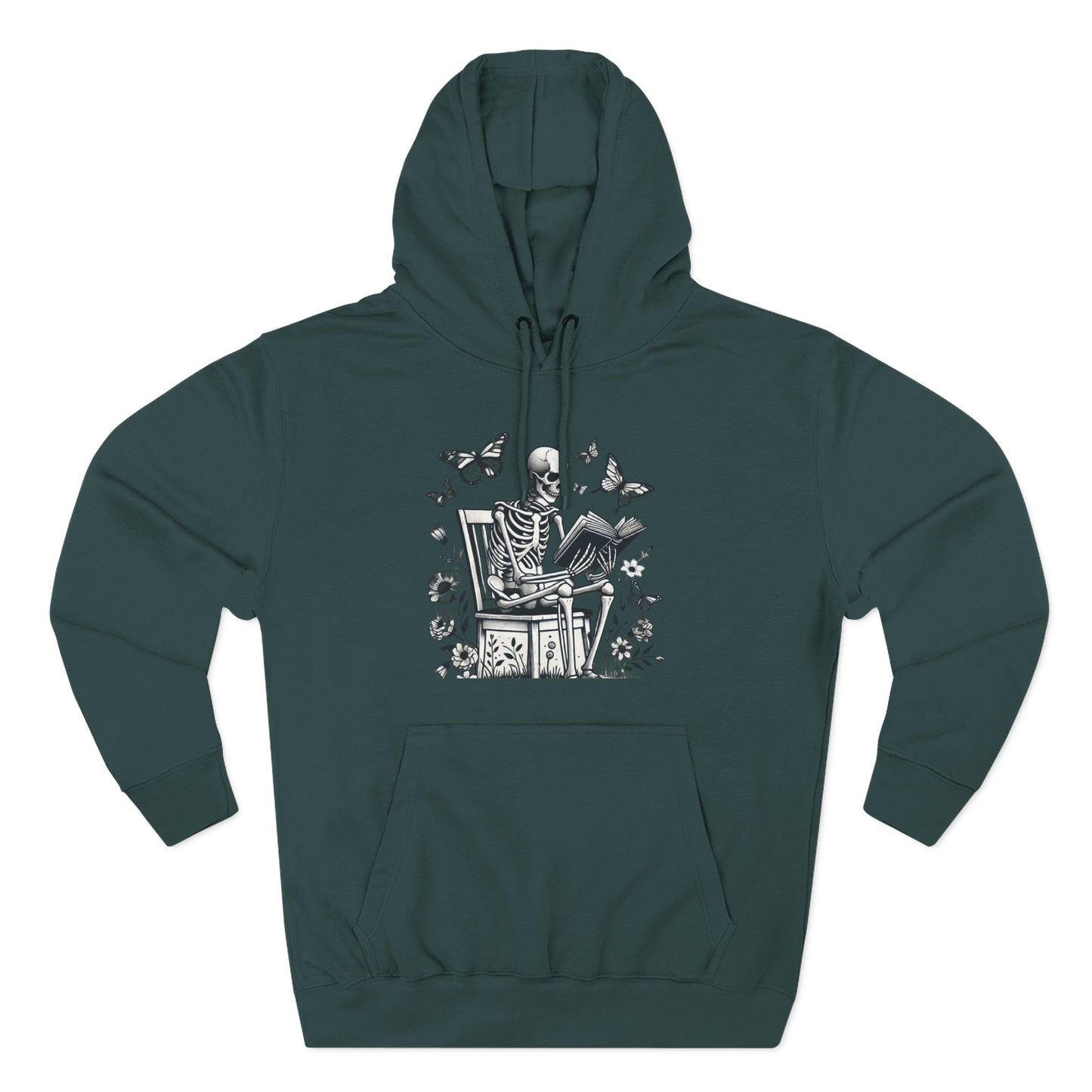 SkeletonHoodie - Perfect for Book Lovers, Readers, Unisex Sweatshirt, Relaxed Everyday Wear