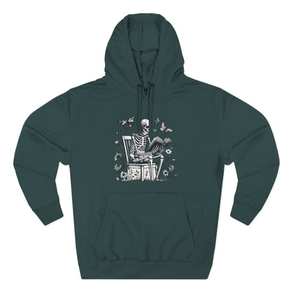 SkeletonHoodie - Perfect for Book Lovers, Readers, Unisex Sweatshirt, Relaxed Everyday Wear