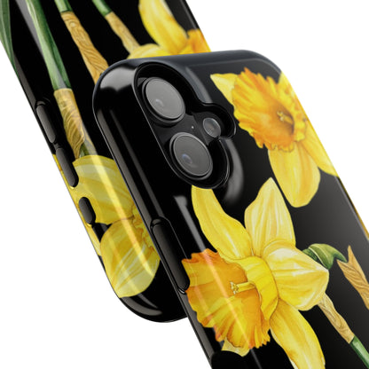 Cell Phone Cases, Daffodil March Birth Flower Impact Resistant Protective Cover, Phone Accessories, Floral Tech Gear, Birthday Gift