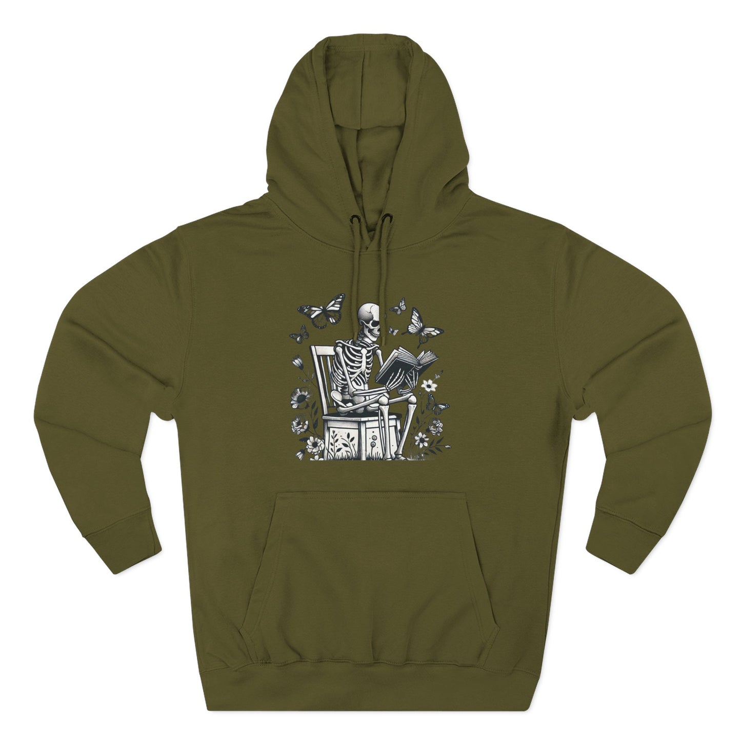 SkeletonHoodie - Perfect for Book Lovers, Readers, Unisex Sweatshirt, Relaxed Everyday Wear