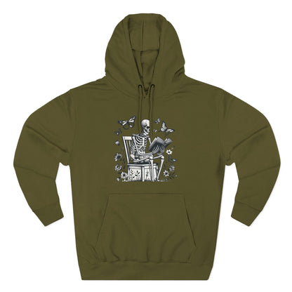 SkeletonHoodie - Perfect for Book Lovers, Readers, Unisex Sweatshirt, Relaxed Everyday Wear