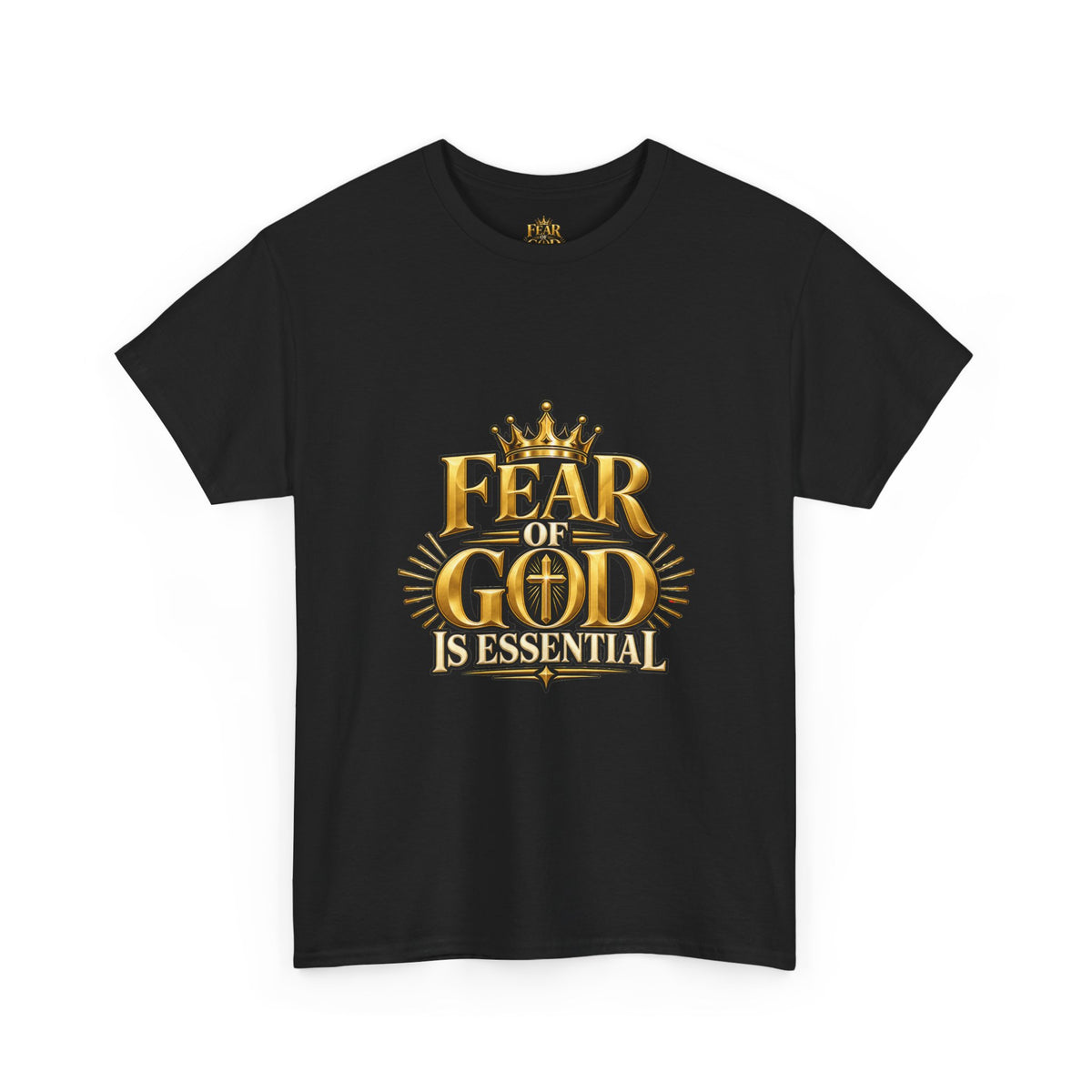 Fear of God crown logo Tee | Religious Christian faith shirt
