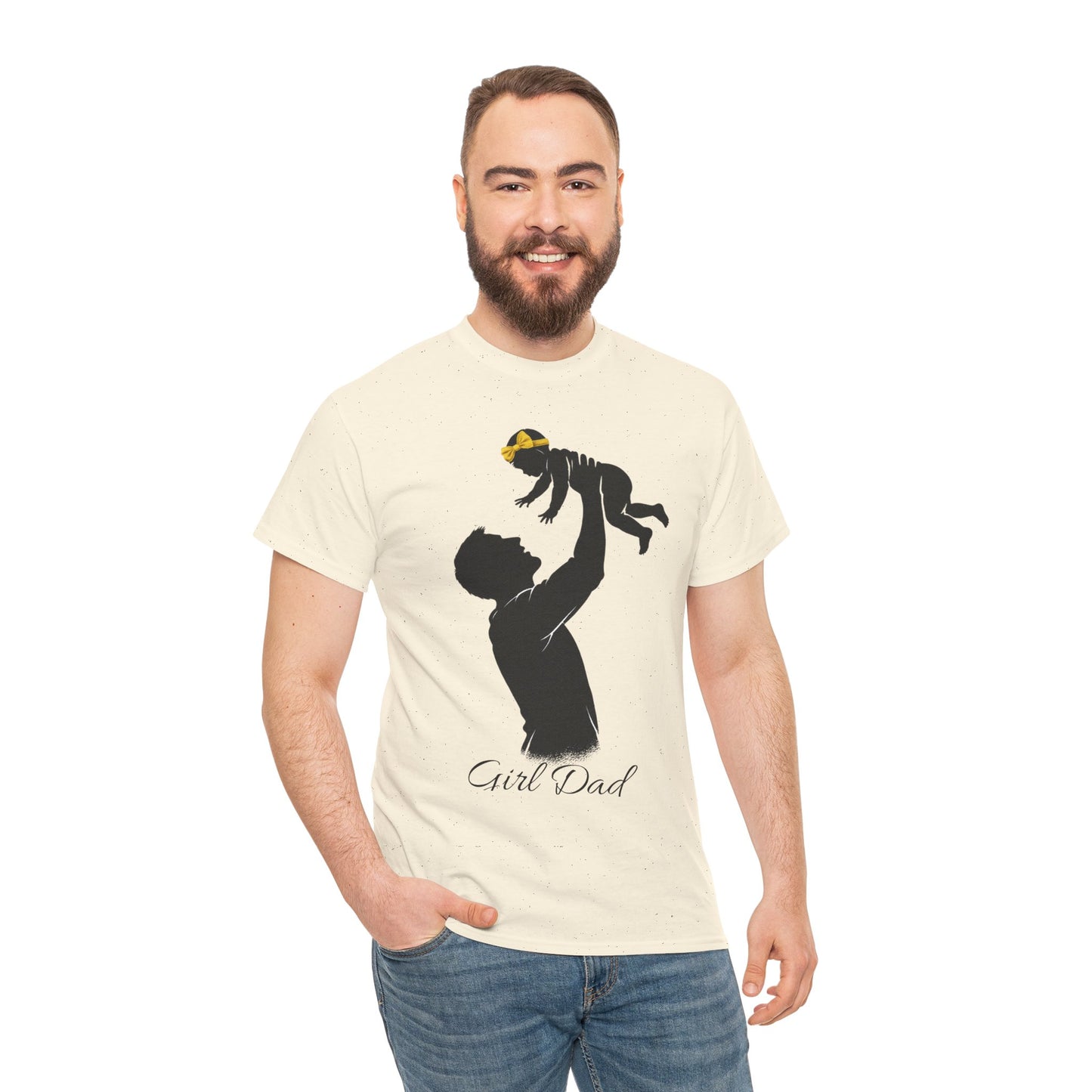 Dad Silhouette T‑Shirt – 'Girl Dad' Father & Daughter Tee