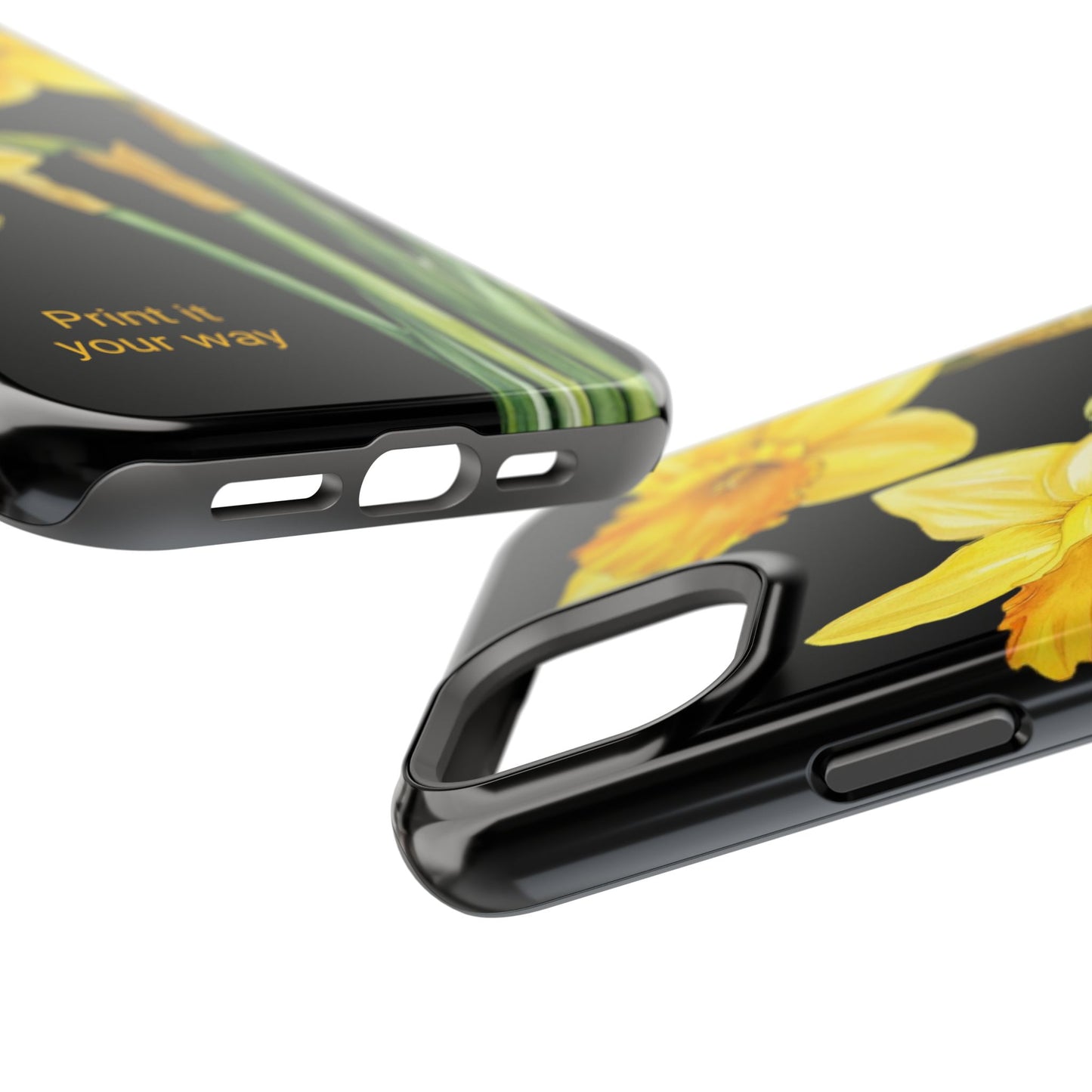 Cell Phone Cases, Daffodil March Birth Flower Impact Resistant Protective Cover, Phone Accessories, Floral Tech Gear, Birthday Gift