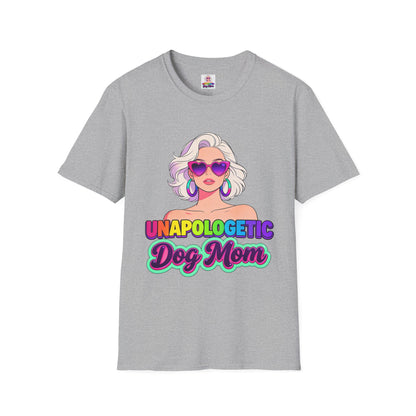 Unapologetic Dog Mom T-Shirt —  Pop Art Graphic Tee for Proud Dog Lovers