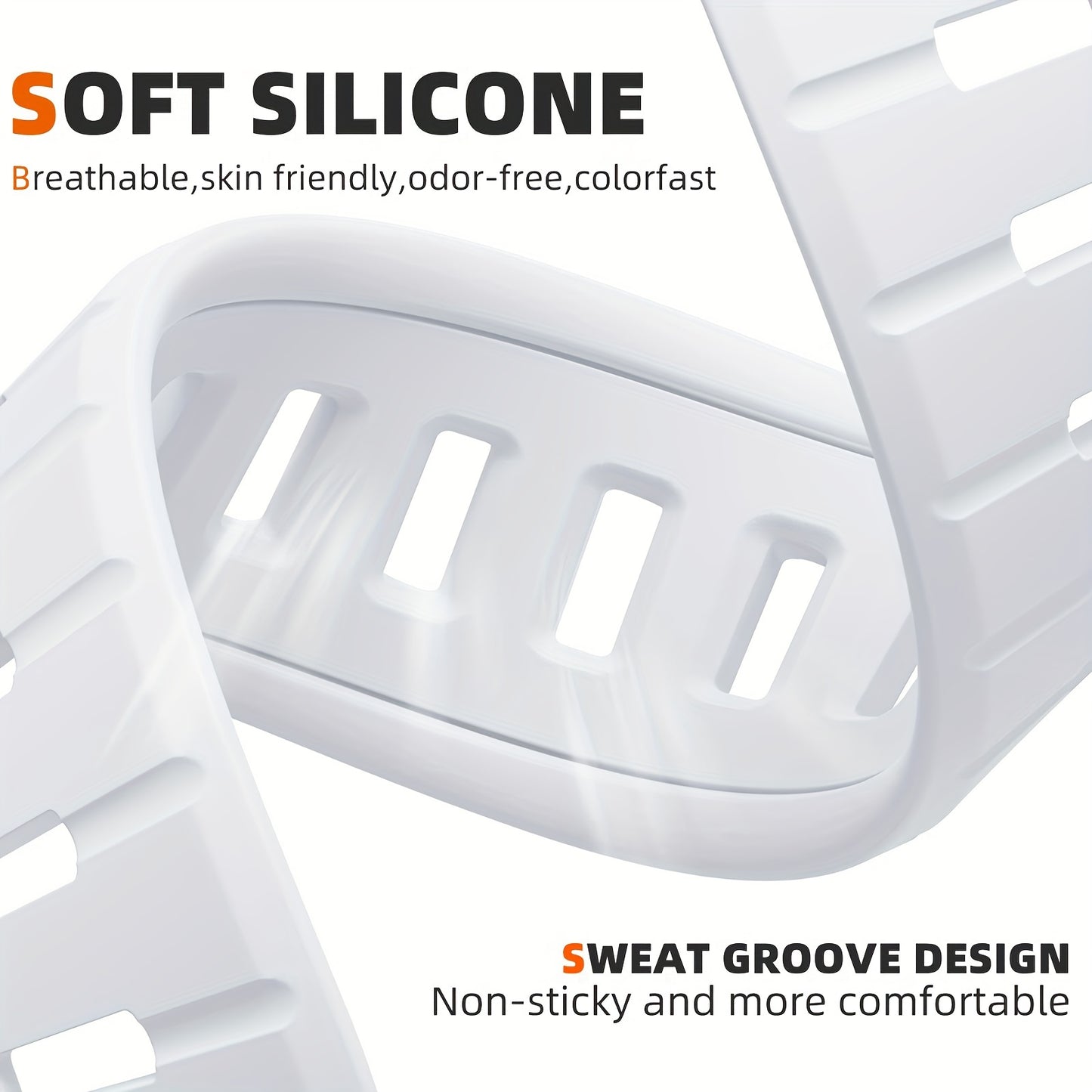 Compatible with Apple Watch Ultra 2/Ultra Band, Compatible with Apple Watch Bands for Men 49mm 45mm 44mm 42mm, Silicone Loop Replacement Strap for iWatch Series 9 8 7 6 5 4 SE 3 2 1