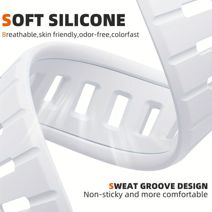 Compatible with Apple Watch Ultra 2/Ultra Band, Compatible with Apple Watch Bands for Men 49mm 45mm 44mm 42mm, Silicone Loop Replacement Strap for iWatch Series 9 8 7 6 5 4 SE 3 2 1