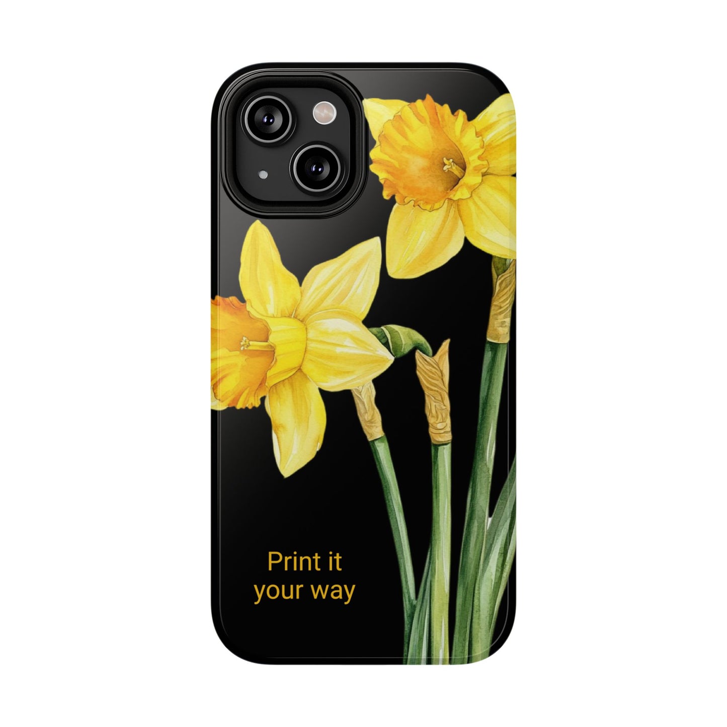 Cell Phone Cases, Daffodil March Birth Flower Impact Resistant Protective Cover, Phone Accessories, Floral Tech Gear, Birthday Gift