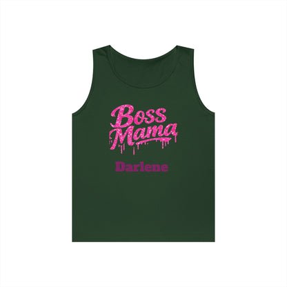 Boss Mama tank top | Personalized name option